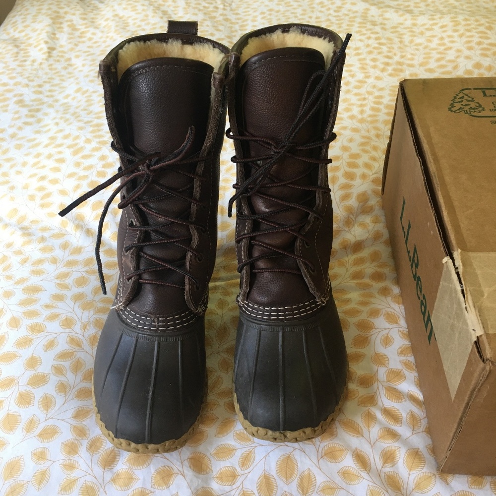 LL Bean Boots: 10" Shearling-Lined Duck Boot